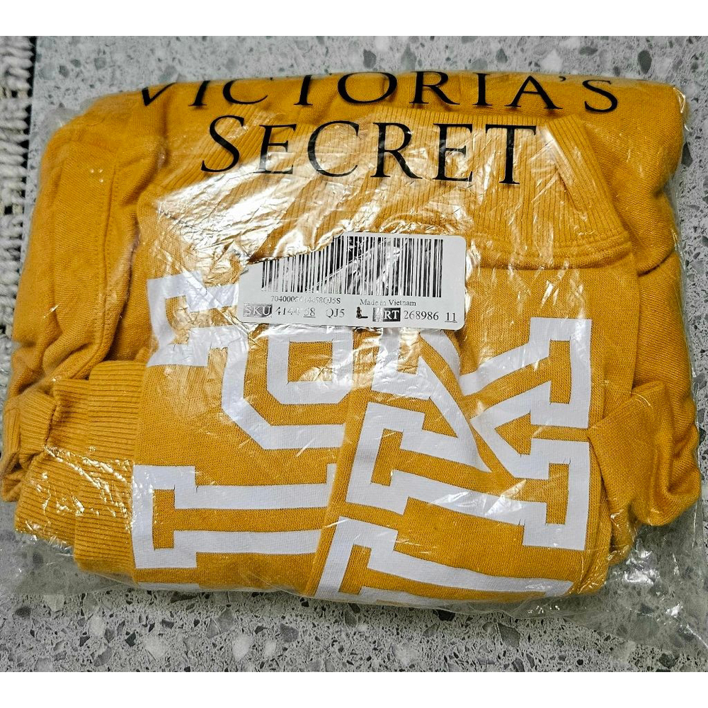 PINK Victoria's Secret Logo sleeve crew neck sweatshirt pre-owned vintage large - Picture 8 of 8